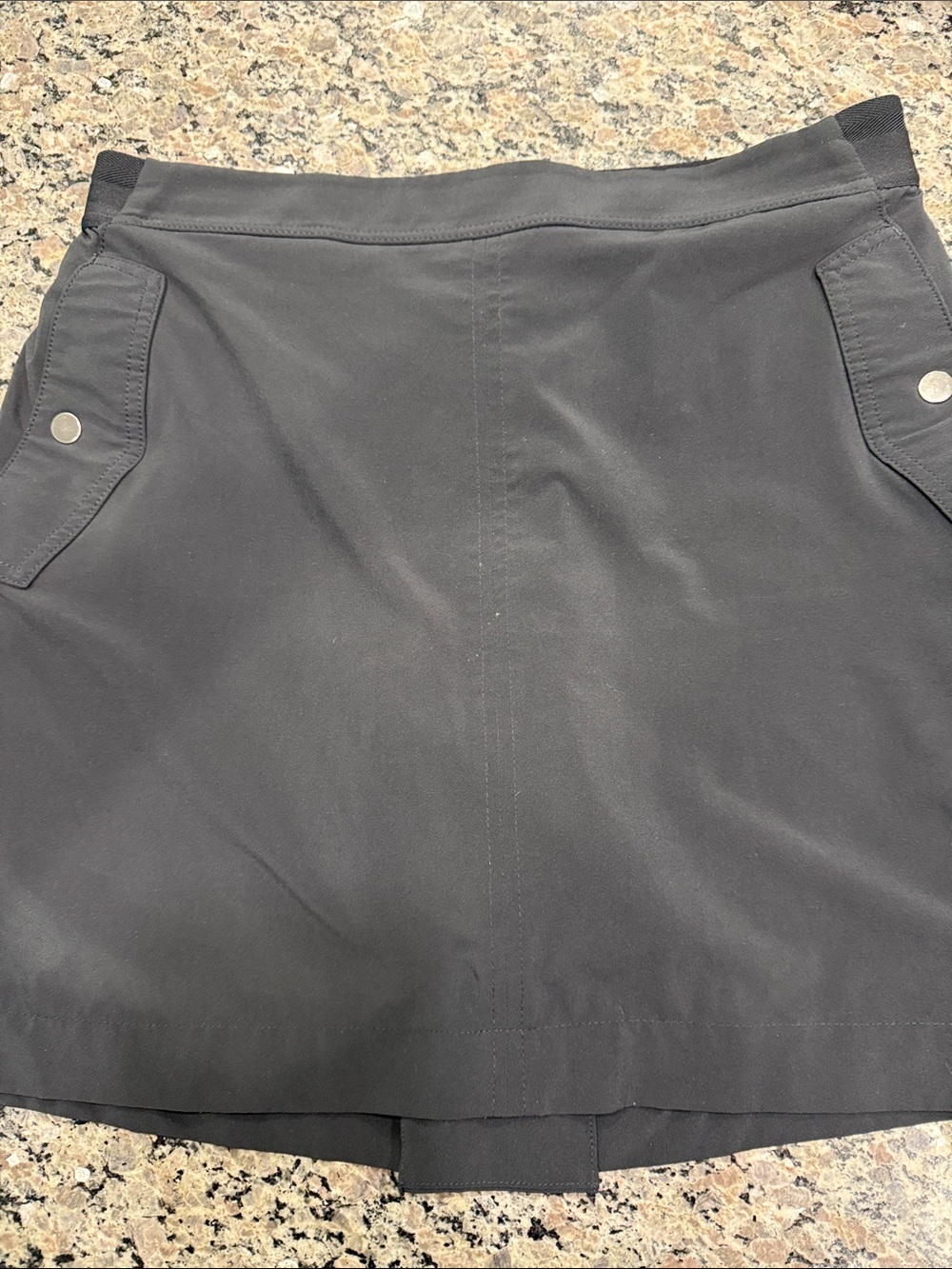 Athleta Black Athletic Skirt with Built-In Short